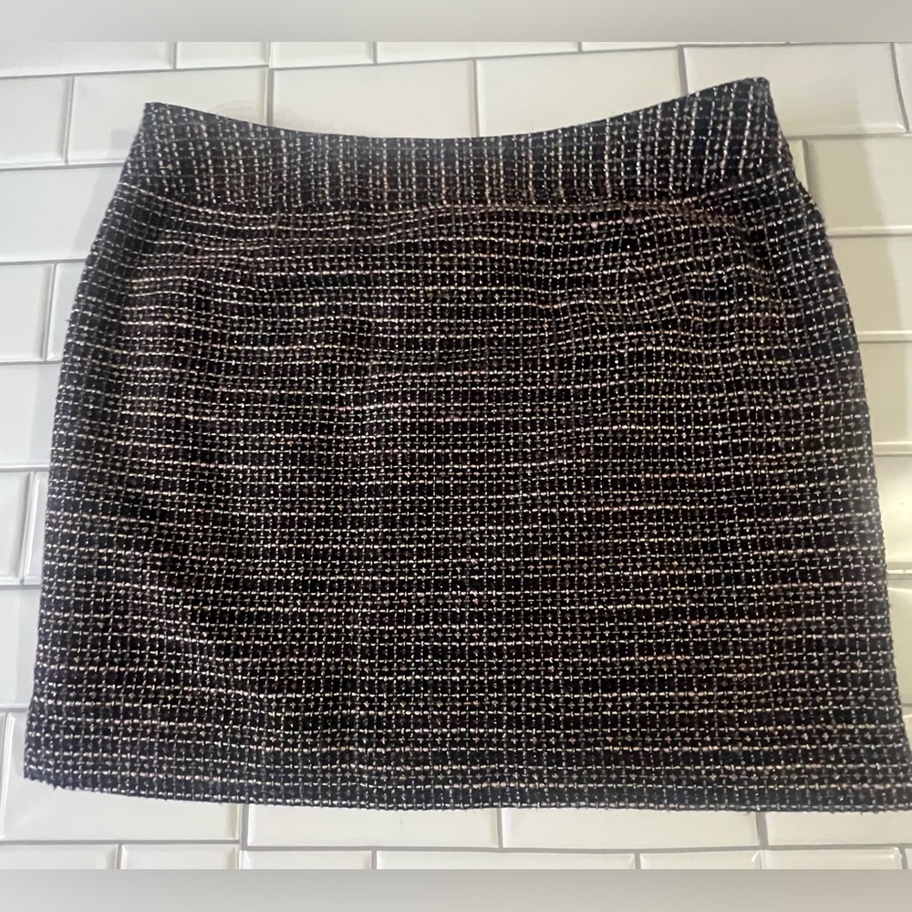 Banana Republic Black and Pastel Mini Pencil Skirt